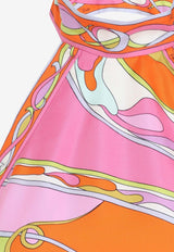 Printed Silk Halterneck Top
