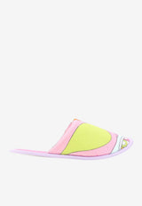 Abstract Print Terry Cloth Slippers