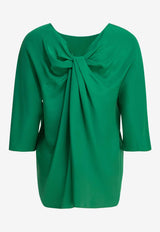 Gattini Silk Bow Blouse
