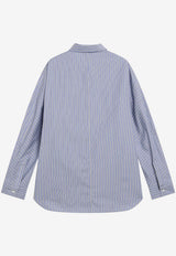 Givenchy Striped Poplin Shirt Blue BM615816PL/T_GIV-131