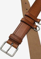 Miu Miu Calf Leather Workwear Belt Brown 5CC7312IER/T_MIU-F0046