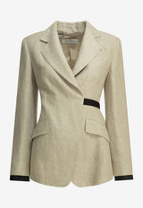 Neutro Double-Breasted Linen Blazer