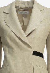Neutro Double-Breasted Linen Blazer