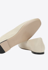 VLogo Nappa Leather Ballet Flats