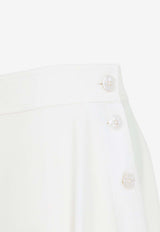 Kenzie Line Flared Wool Midi Skirt