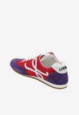Loewe Ballet Runner 2.0 Suede and Mesh Sneakers Multicolor LBR2282X35SUE/T_LOEW-0990