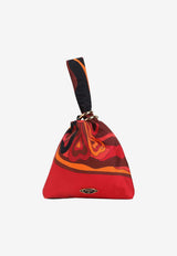 Emilio Orchidee Print Silk Bag