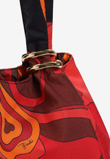 Emilio Orchidee Print Silk Bag