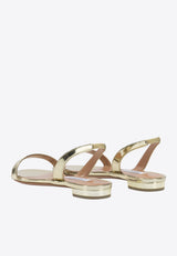 So Nude Strappy Flat Sandals