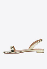So Nude Strappy Flat Sandals