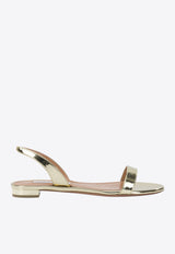 So Nude Strappy Flat Sandals