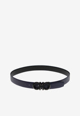 Gancini Leather Belt