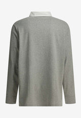 Logo Long-Sleeved Polo T-shirt