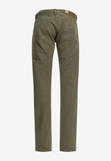 Ralph Lauren Straight-Leg Herringbone Twill Jeans Green 782911174001OLIVE_e2613bc6-ff59-4199-81c0-2b9c377e7c26