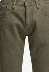Ralph Lauren Straight-Leg Herringbone Twill Jeans Green 782911174001OLIVE_e2613bc6-ff59-4199-81c0-2b9c377e7c26