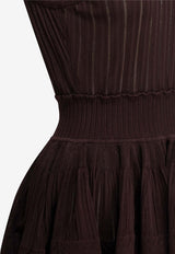 Crinoline Knit Mini Dress