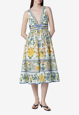 Farm Rio Floral Tapestry Midi Dress Multicolor 355446CO/T_FARM-25185