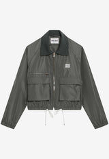 Miu Miu Technical Blouson Jacket Green ML1516OOO13MF/T_MIU-F0414