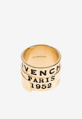 Givenchy Tape Logo Ring Gold BF30L KF003-966
