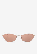 McQueen Geometric Cat-Eye Sunglasses Pink 852610 I3330-7024