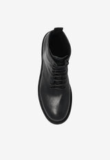 Dolce & Gabbana Leather Ankle Boots Black A60633 AV325-80999