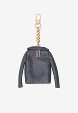 Thom Browne Soft Caviar Agneau Classic Jacket Charm Gray UAM098A06560_025