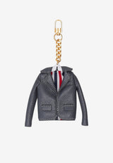 Thom Browne Soft Caviar Agneau Classic Jacket Charm Gray UAM098A06560_025
