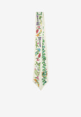 Eden Shoes Print Silk Twill Bandeau