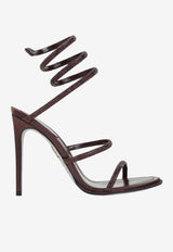 Cleo 105 Crystal-Strap Satin Stiletto Sandals