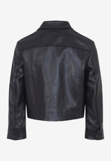 Two-Tone Calf Leather Jacket