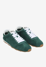 Lace-Up Suede Calf Leather Sneakers