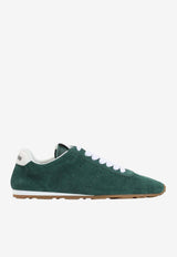 Lace-Up Suede Calf Leather Sneakers