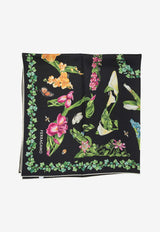 Eden Shoes Print Silk Scarf