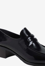 Prudence Brushed Leather Penny Loafers