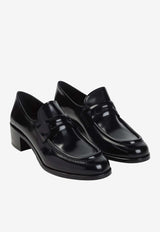 Prudence Brushed Leather Penny Loafers