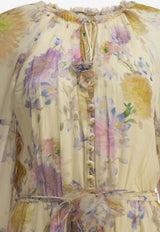 Luna Floral Print Ruffled Playsuit
