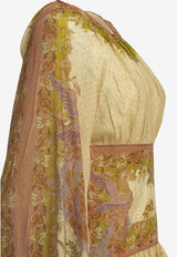 Indra Floral Print Mini Dress