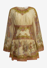 Indra Floral Print Mini Dress