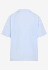 Micro Gingham Camp Collar Short-Sleeve Shirt