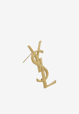 Saint Laurent Cassandre Textured Brooch Gold 748486-Y1500-8007