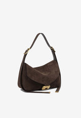 Medium Clicca Suede Shoulder Bag