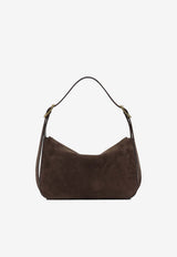 Medium Clicca Suede Shoulder Bag