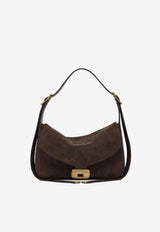 Medium Clicca Suede Shoulder Bag