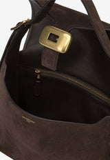 Medium Clicca Suede Shoulder Bag