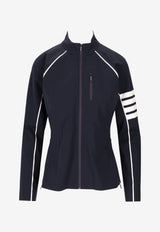 Thom Browne 4-bar Stripes Compression Zip-Up Jacket Navy FJA003A06753_461