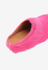 Fussbett Calf Hair Slip-On Mules
