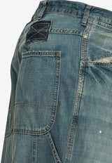 Washed Wide-Leg Jeans