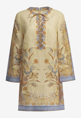 Indra Floral Print Mini Dress