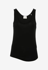 Isabel Marant Malia Jersey Tank Top Black TS0205FBB2N01I_01BK