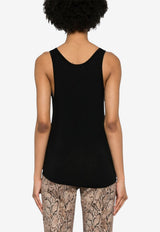 Isabel Marant Malia Jersey Tank Top Black TS0205FBB2N01I_01BK
